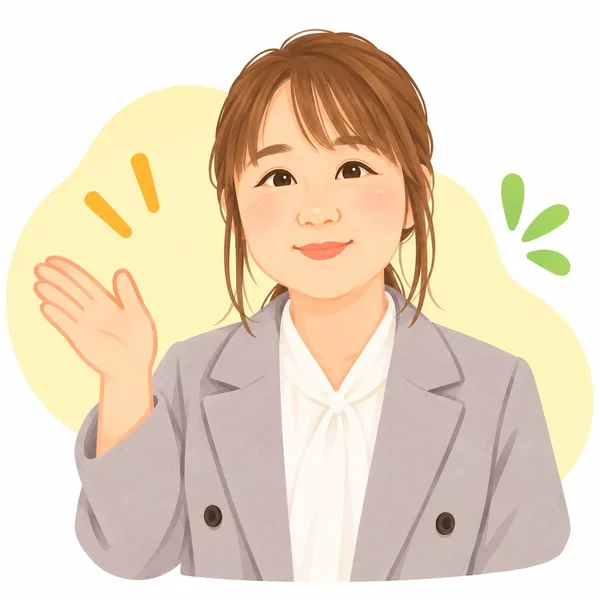 学校長 湯村雅美のイラスト